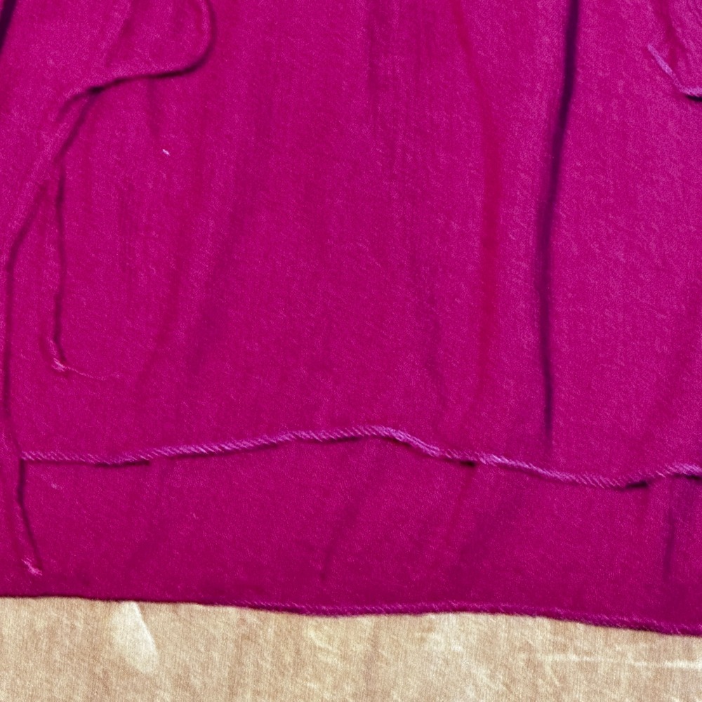 Westport Women's 1X Red Boho Red Peasant Blouse Tie Neck Ruffle Sleeve Comfort - Picture 6 of 16